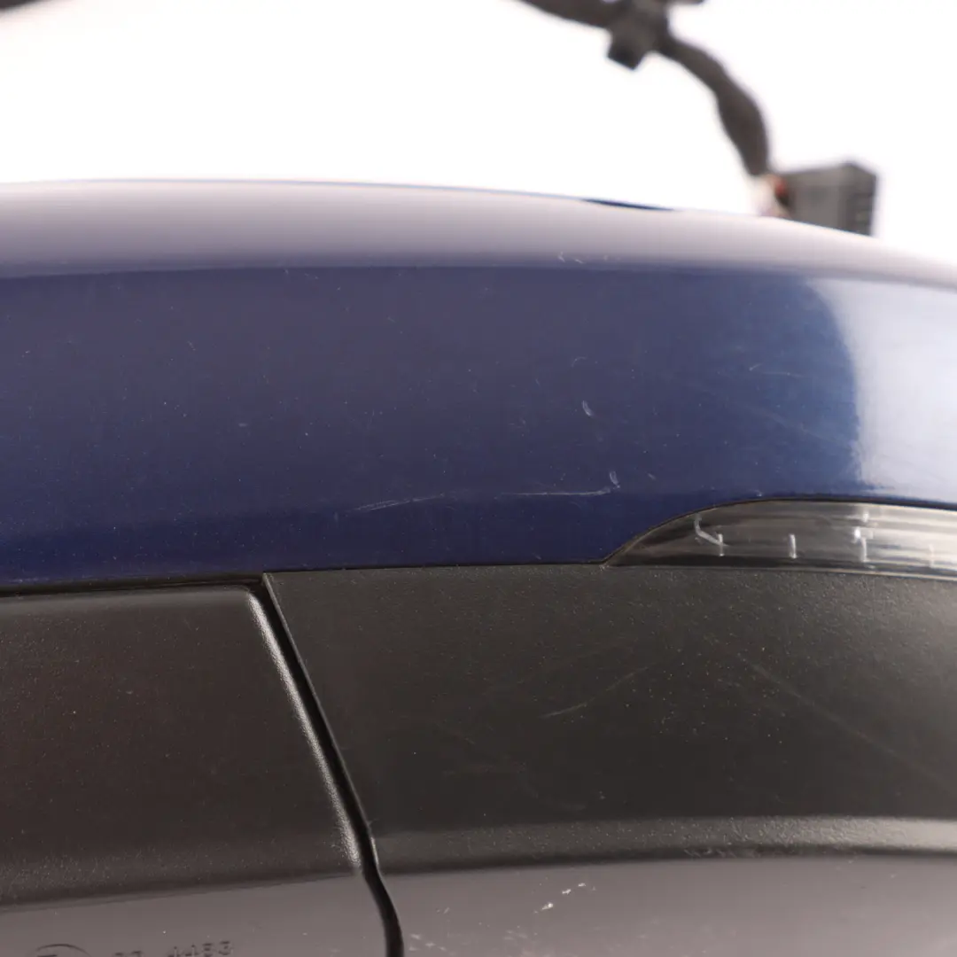 Volkswagen Polo 6R Door Wing Mirror Heated Electric Left N/S Shadow Blue - D5Q - SKU RHD-6R2857507R-SHBL - Part number 6R2857507R