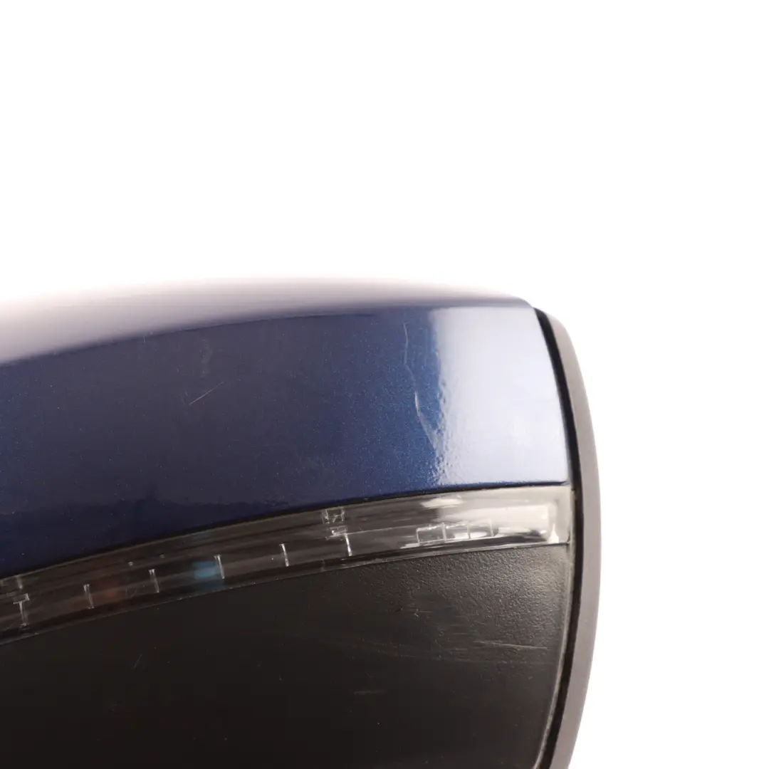 Volkswagen Polo 6R Door Wing Mirror Heated Electric Left N/S Shadow Blue - D5Q - SKU RHD-6R2857507R-SHBL - Part number 6R2857507R