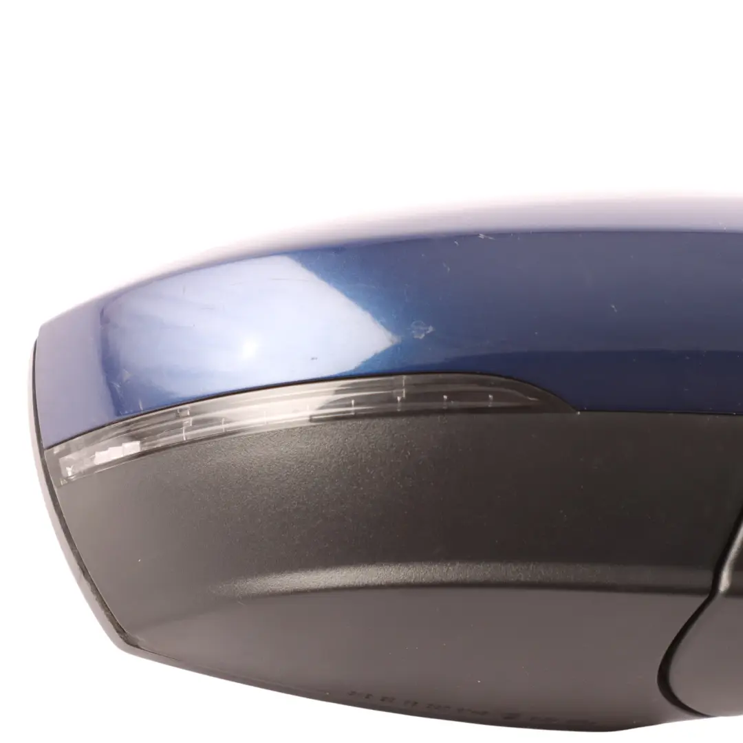 Volkswagen Polo 6R Door Wing Mirror Electric Outside Right O/S Shadow Blue - D5Q - SKU RHD-6R2857508R-SHBL - Part number 6R2857508R