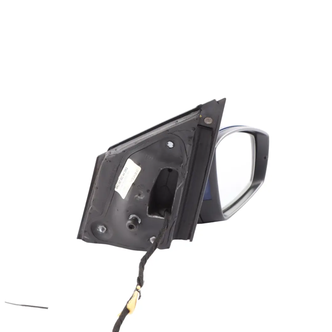 Volkswagen Polo 6R Door Wing Mirror Electric Outside Right O/S Shadow Blue - D5Q - SKU RHD-6R2857508R-SHBL - Part number 6R2857508R