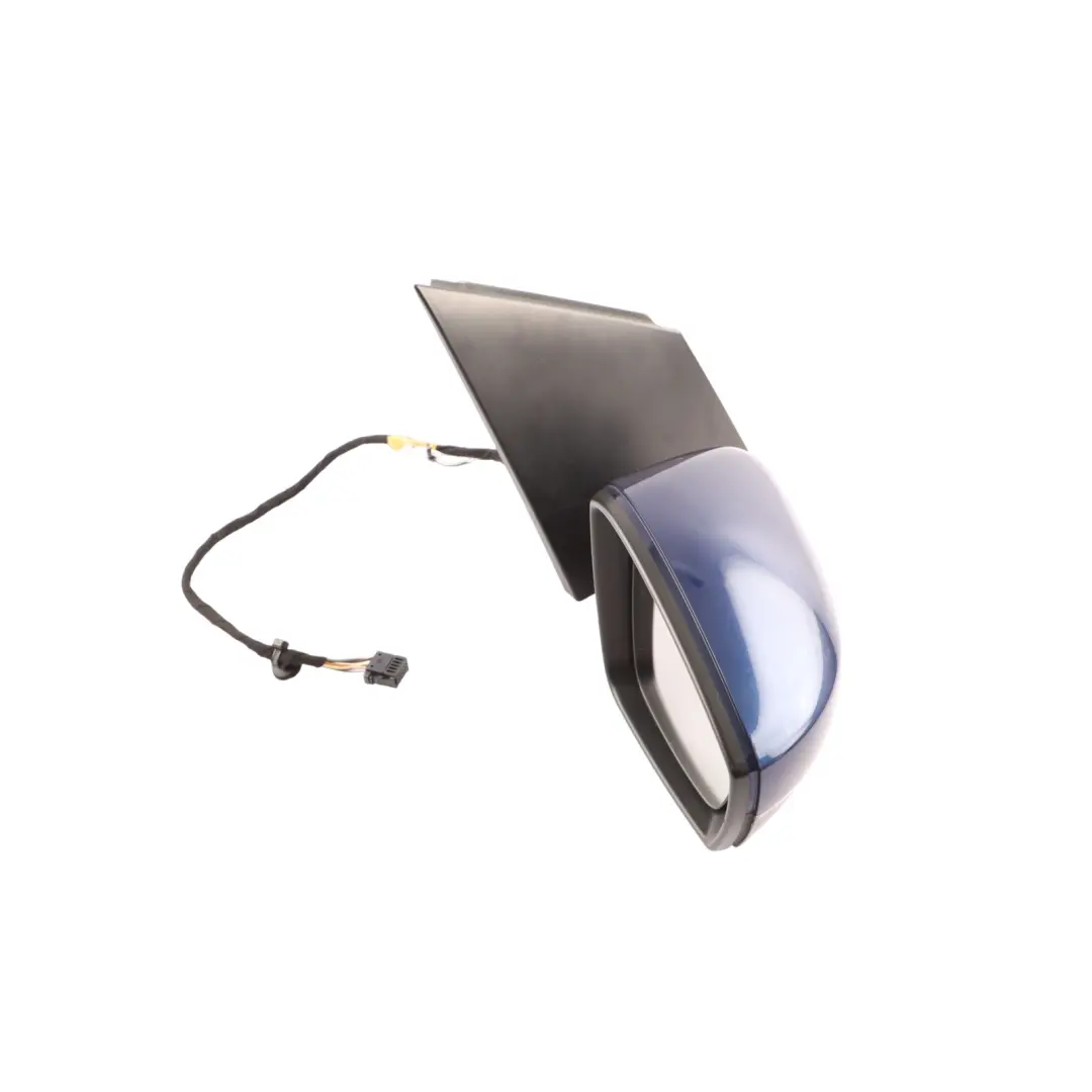 Volkswagen Polo 6R Door Wing Mirror Electric Outside Right O/S Shadow Blue - D5Q - SKU RHD-6R2857508R-SHBL - Part number 6R2857508R