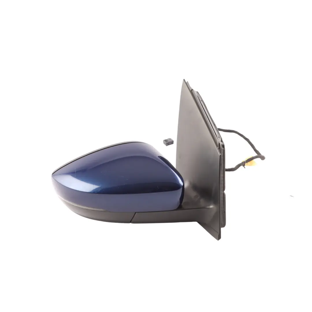 Volkswagen Polo 6R Door Wing Mirror Electric Outside Right O/S Shadow Blue - D5Q - SKU RHD-6R2857508R-SHBL - Part number 6R2857508R