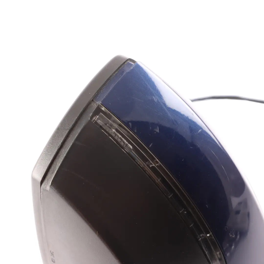 Volkswagen Polo 6R Door Wing Mirror Electric Outside Right O/S Shadow Blue - D5Q - SKU RHD-6R2857508R-SHBL - Part number 6R2857508R