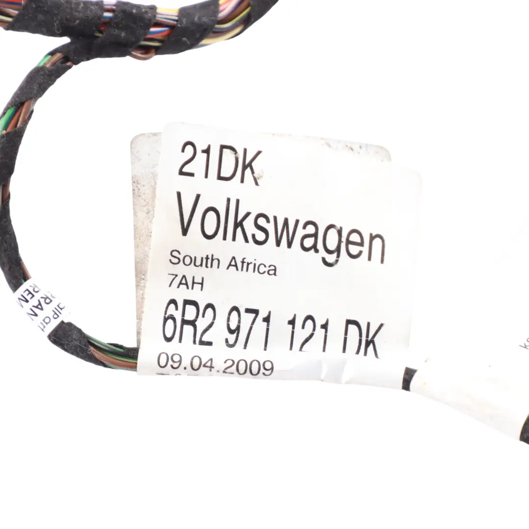 Door Wiring Passenger Side Harness Loom to VW Volkswagen Polo 6R with Part number 6R2971121DK VW Volkswagen Polo 6R Door Wiring Passenger Side Harness Loom - SKU RHD-6R2971121DK - Part number 6R2971121DK