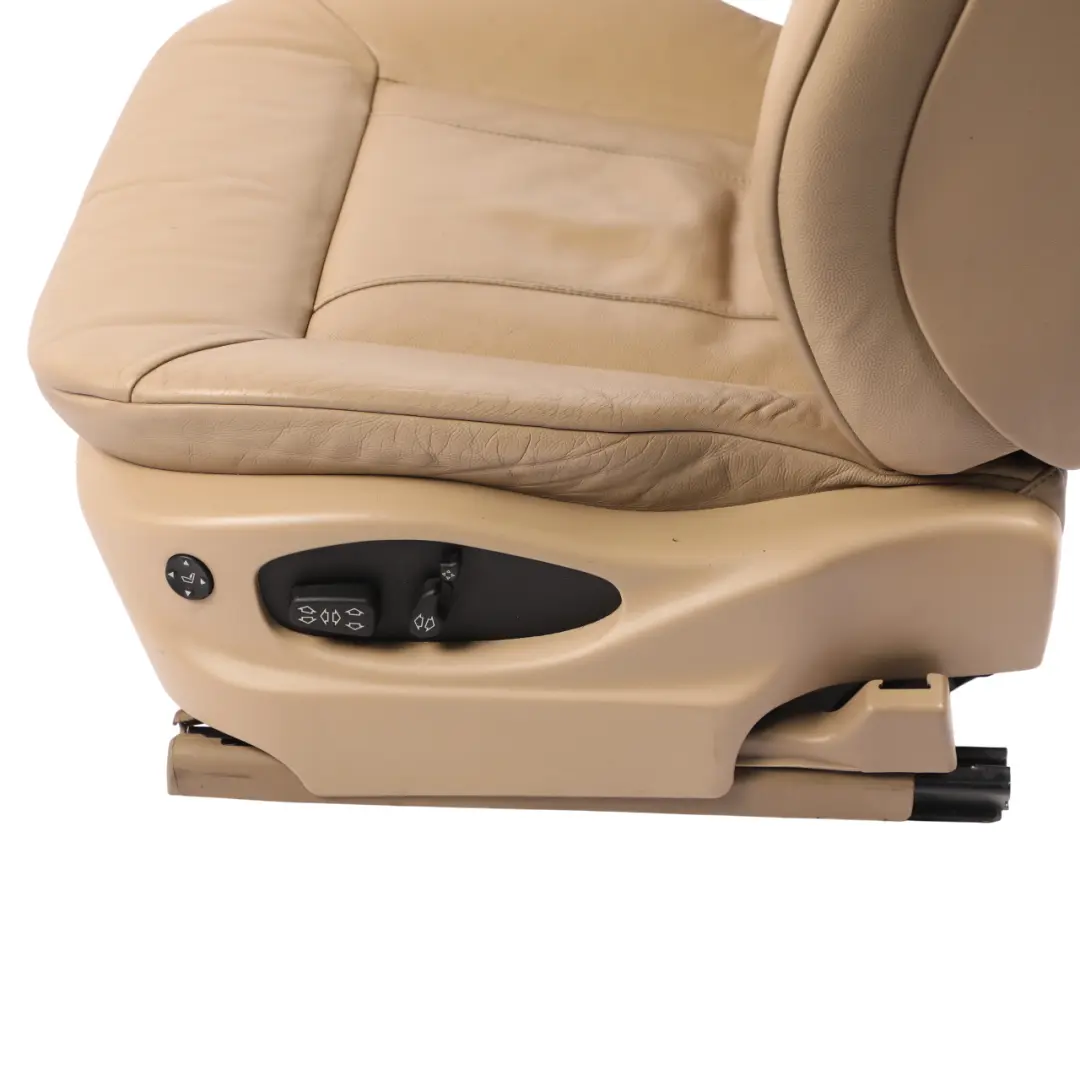 BMW X5 E53 Front Seat Sport Exclusive Memory Heated Leather Beige Left N/S - SKU RHD-7122083-1 - Part number 7122083