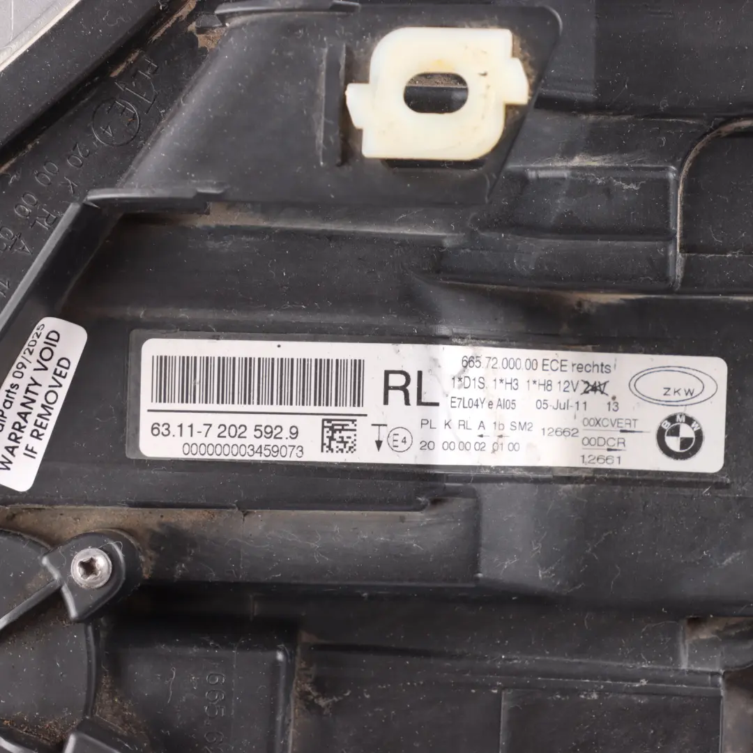 Front Adaptive Headlights Xenon Headlamp Right O/S to BMW E90 E91 LCI with Part number 7202592 BMW E90 E91 LCI Front Adaptive Headlights Xenon Headlamp Right O/S - SKU RHD-7202592-2 - Part number 7202592