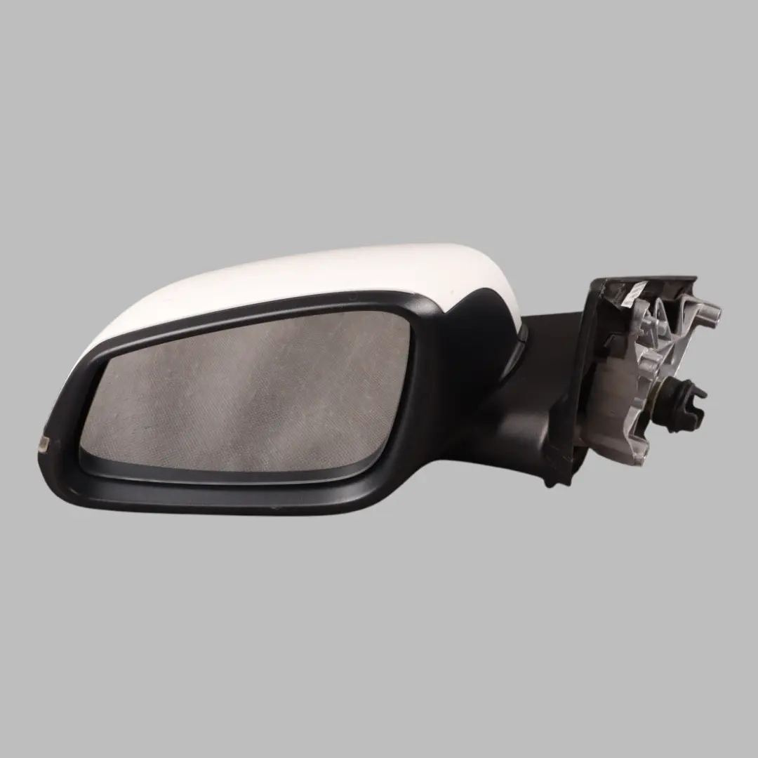 BMW X1 E84 Heated Left Wing Mirror N/S Door Alpine White Metallic 3 - 300 - SKU RHD-7307157-AW - Part number 7307157