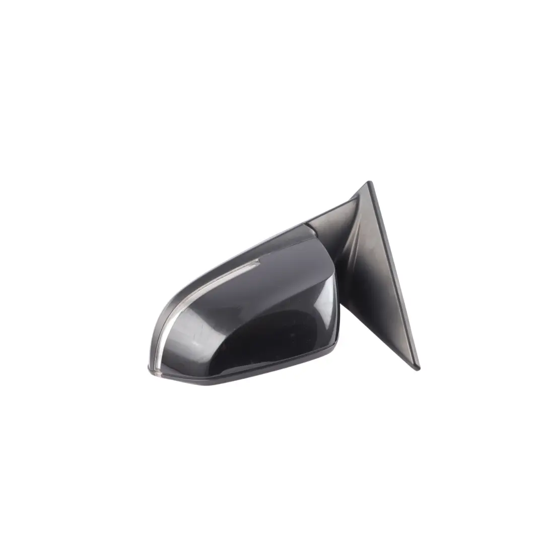 BMW X1 E84 Wing Mirror Heated Front Door Left N/S Black Sapphire Metallic 475 - SKU RHD-7307157-BS - Part number 7307157