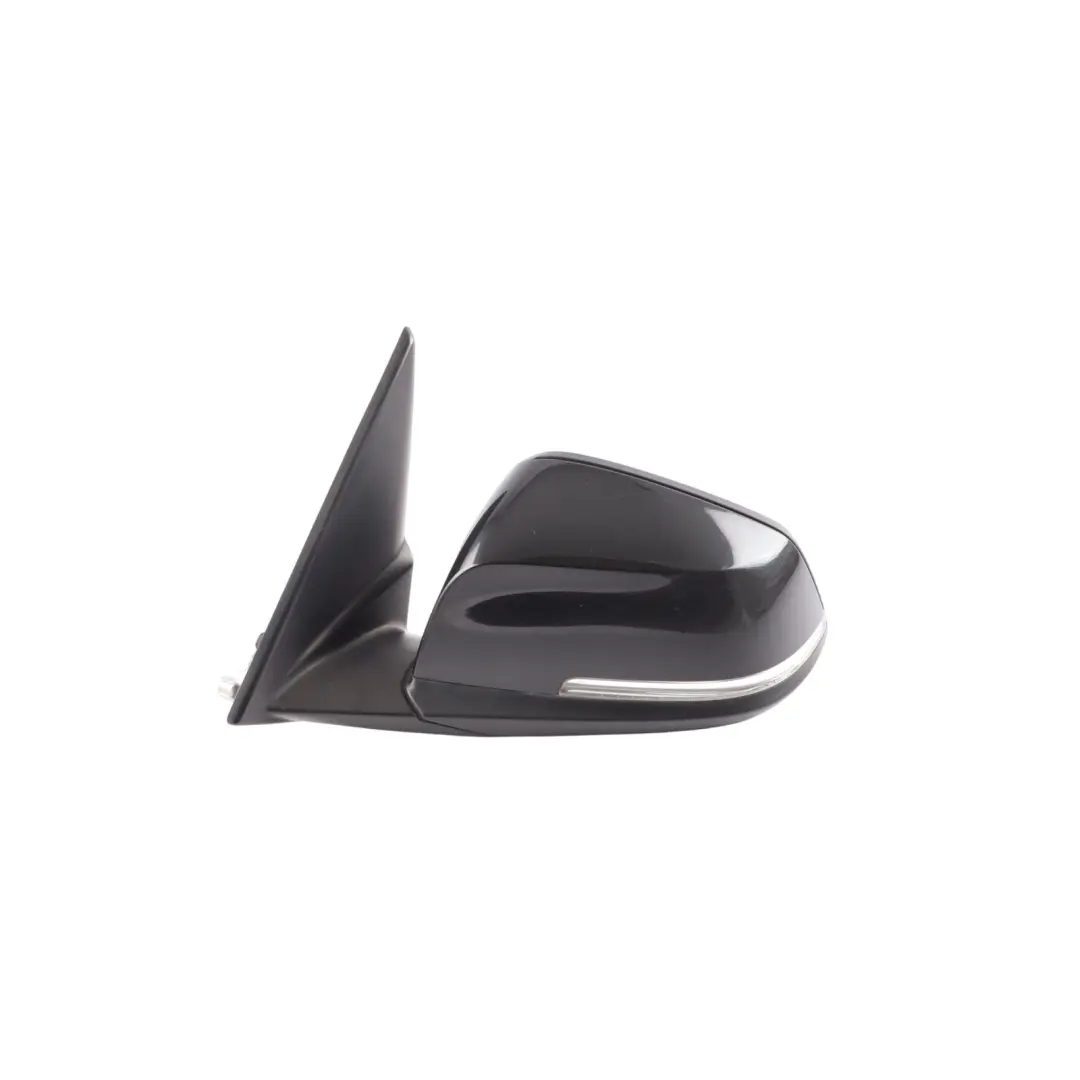 BMW X1 E84 Wing Mirror Heated Front Door Left N/S Black Sapphire Metallic 475 - SKU RHD-7307157-BS - Part number 7307157
