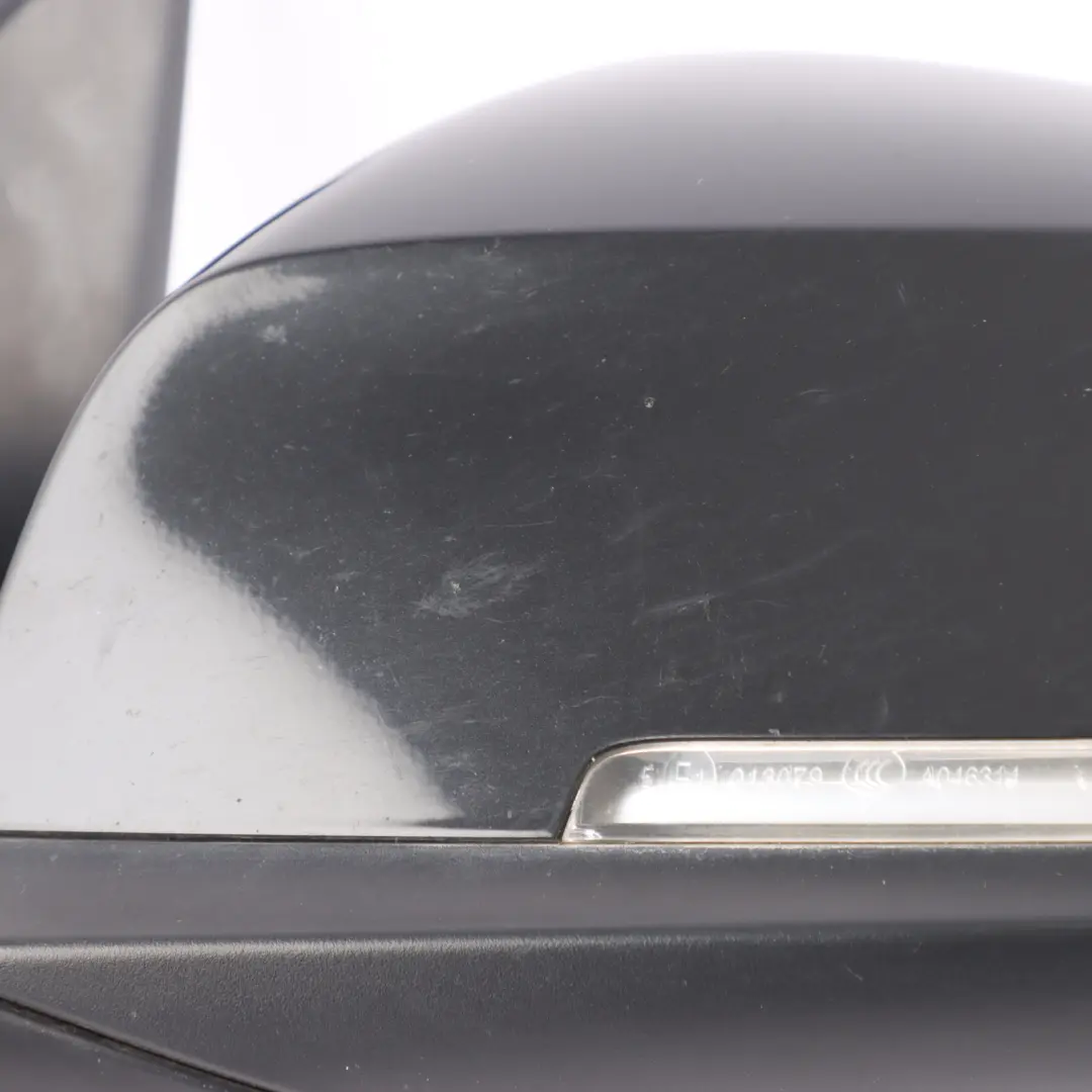 BMW X1 E84 Wing Mirror Heated Front Door Left N/S Black Sapphire Metallic 475 - SKU RHD-7307157-BS - Part number 7307157
