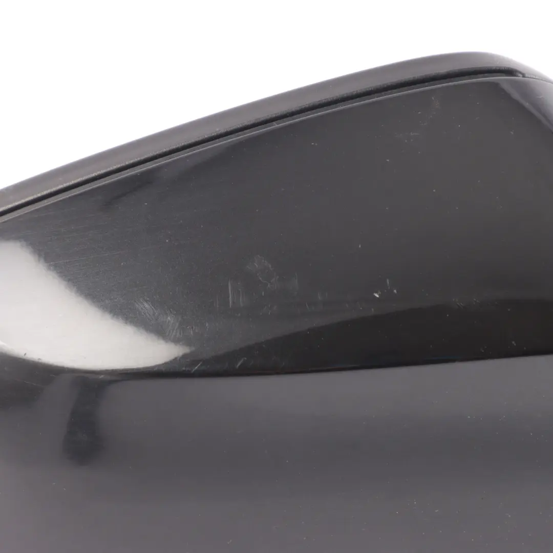 BMW X1 E84 Heated Right Wing Mirror O/S Black Sapphire Metallic 475 - SKU RHD-7307158-BS - Part number 7307158