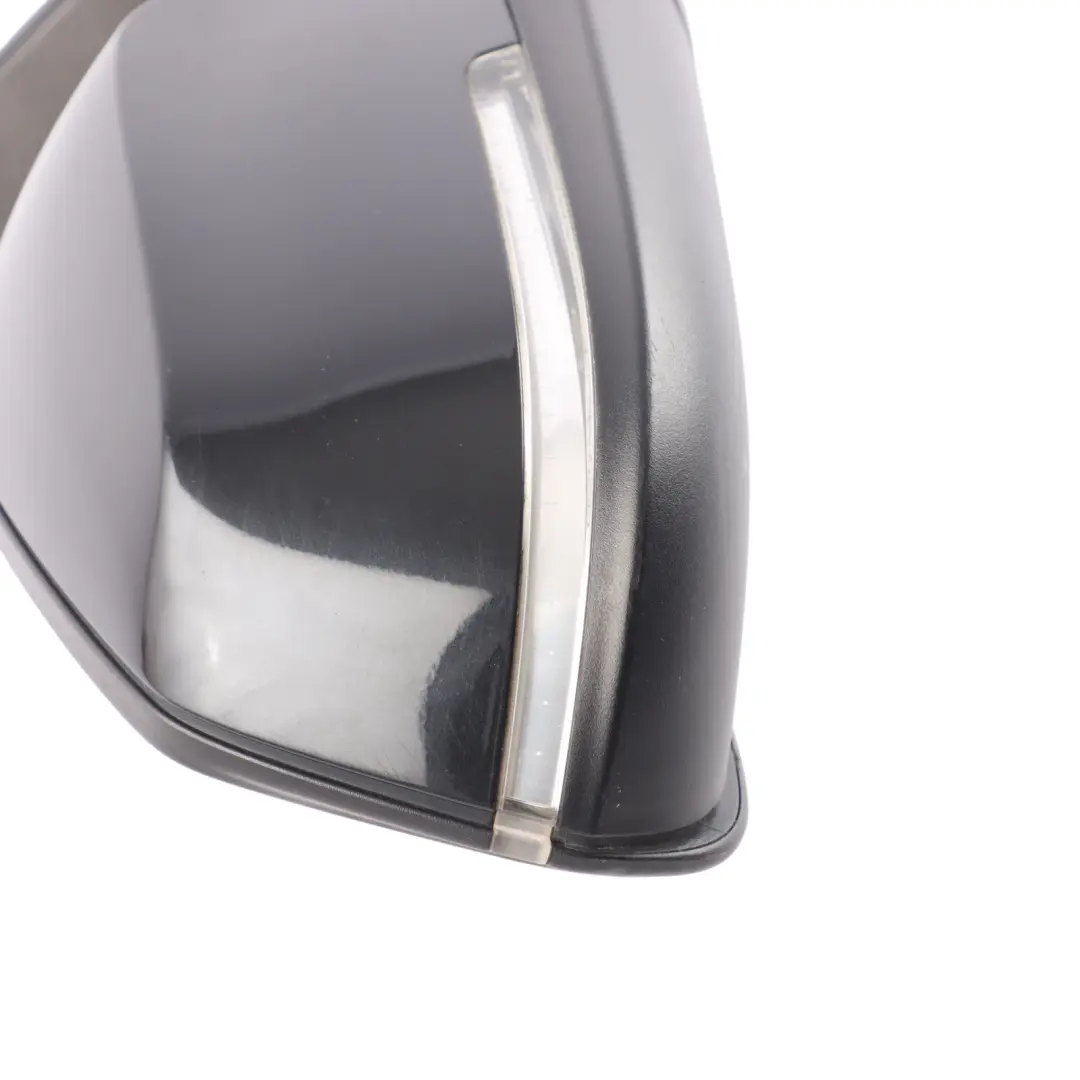 BMW X1 E84 Heated Right Wing Mirror O/S Black Sapphire Metallic 475 - SKU RHD-7307158-BS - Part number 7307158