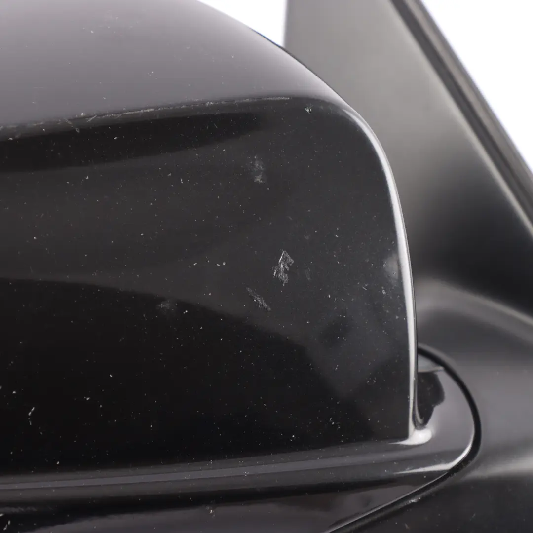 BMW F10 F11 Wing Mirror Side Heated Right O/S Black Sapphire- 475 - SKU RHD-7322482-BS1 - Part number 7322482