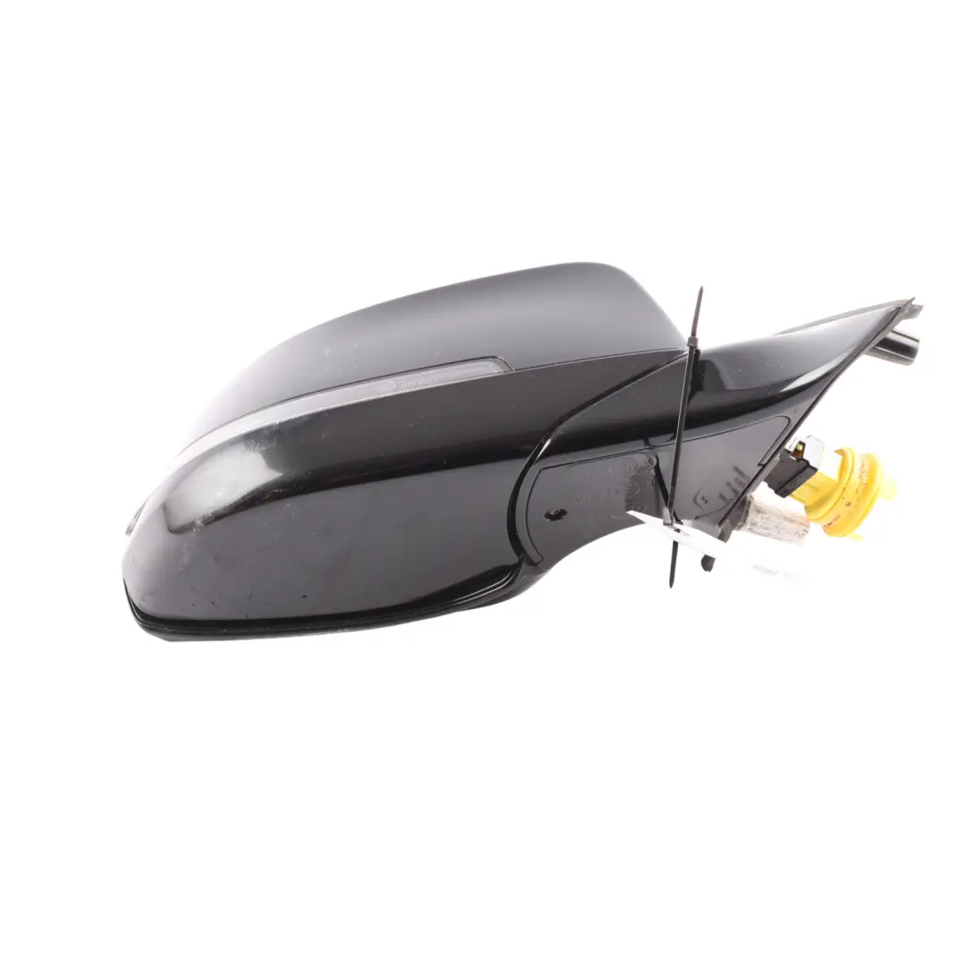 BMW F10 LCI Wing Mirror Heated Door Auto Dip Right O/S Glacier Schwarz 2 - 668 - SKU RHD-7350690-SCH - Part number 7350690