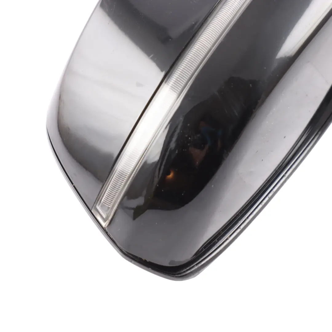 BMW F10 LCI Wing Mirror Heated Door Auto Dip Right O/S Glacier Schwarz 2 - 668 - SKU RHD-7350690-SCH - Part number 7350690