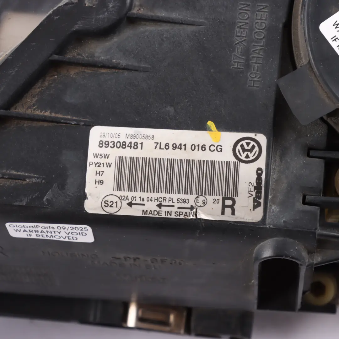 Front Headlight Headlamp Light Lamp Right O/S to VW Volkswagen Touareg with Part number 7L6941016CG VW Volkswagen Touareg Front Headlight Headlamp Light Lamp Right O/S - SKU RHD-7L6941016CG - Part number 7L6941016CG