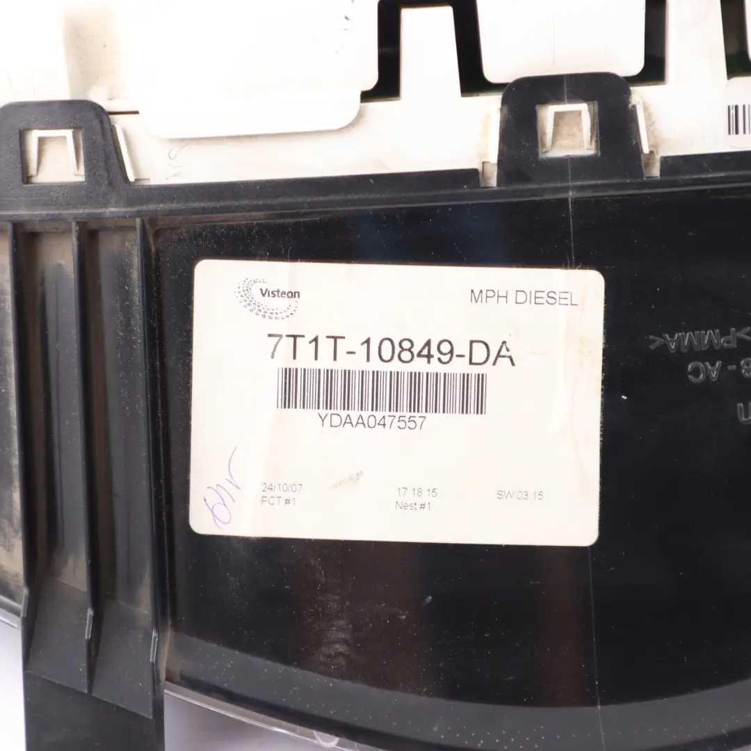 Instrument Cluster Speedo Meter Manual to Ford Transit Connect Diesel with Part number 7T1T-10849-DA Ford Transit Connect Diesel Instrument Cluster Speedo Meter Manual - SKU RHD-7T1T-10849-DA - Part number 7T1T-10849-DA