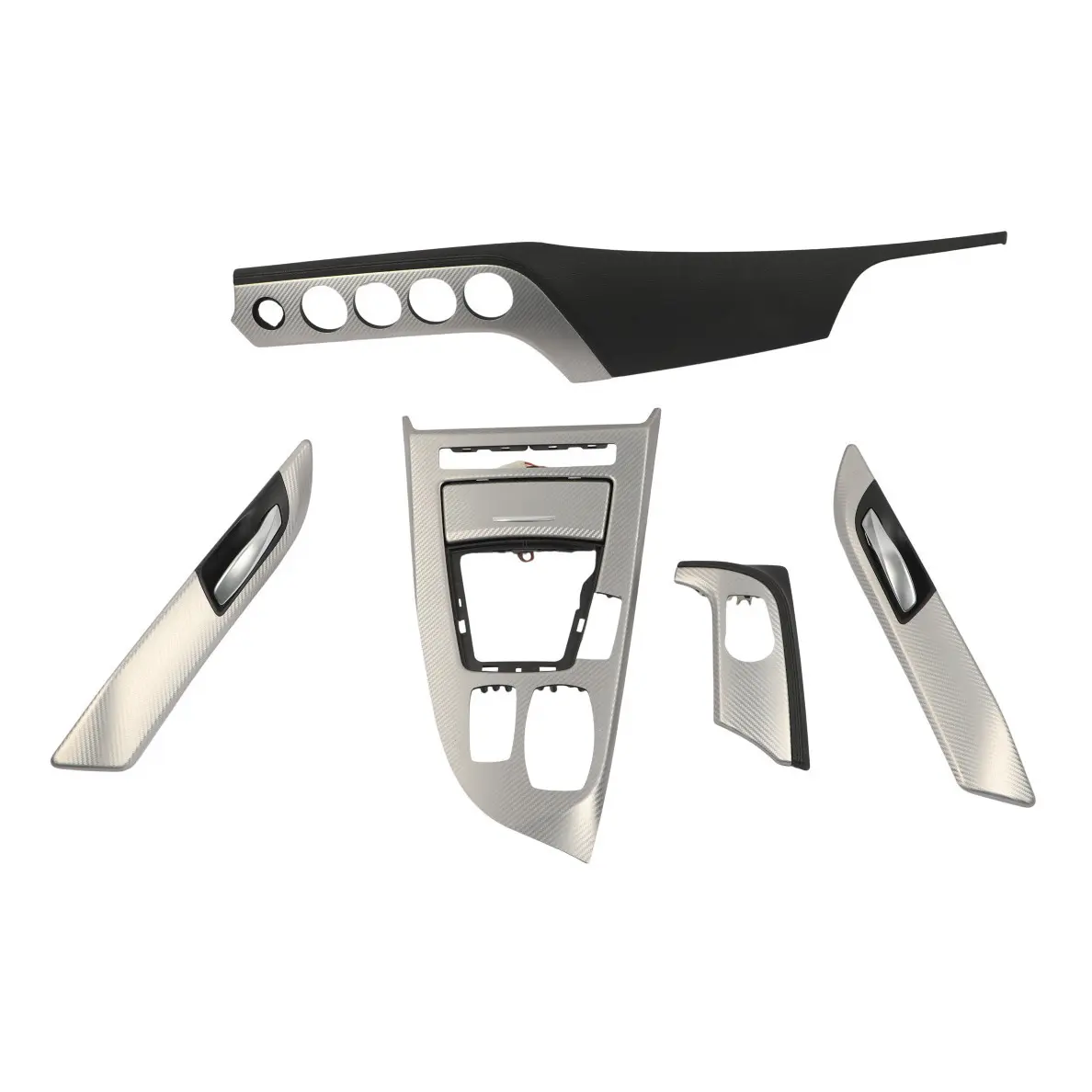 BMW Z4 E89 Dashboard Console Interior Trim Strip Cover Grab Aluminium Carbon Set