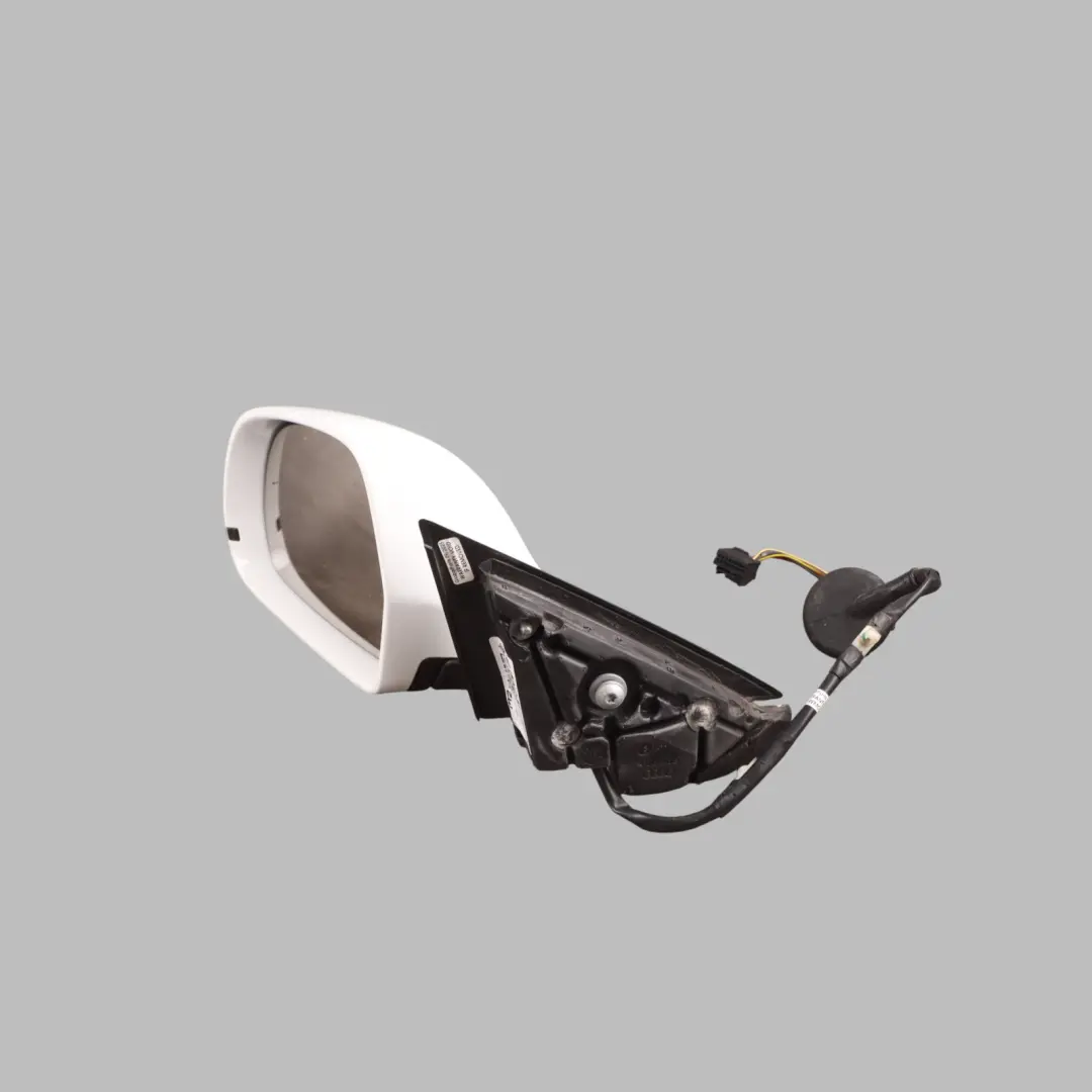 Audi A3 8P Wing Mirror Electric Outside Door Left N/S Ibis White - Y9C - SKU RHD-8P2858531DB-IWH - Part number 8P2858531DB