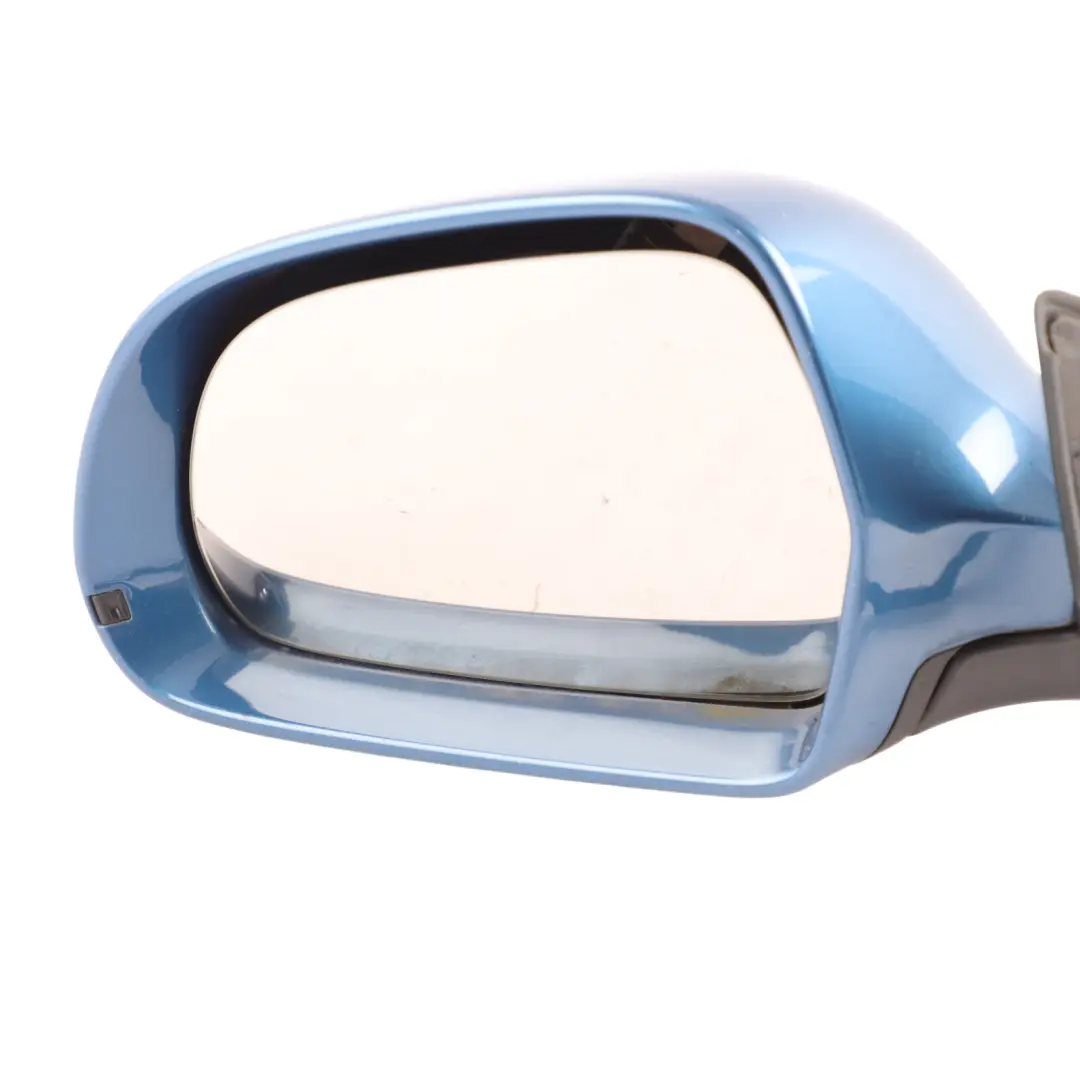 Wing Mirror Glass Door Left N/S Aruba Blue Pearl - X5V to Audi A3 8P with Part number 8P2858531EB Audi A3 8P Wing Mirror Glass Door Left N/S Aruba Blue Pearl - X5V - SKU RHD-8P2858531EB-ARB - Part number 8P2858531EB