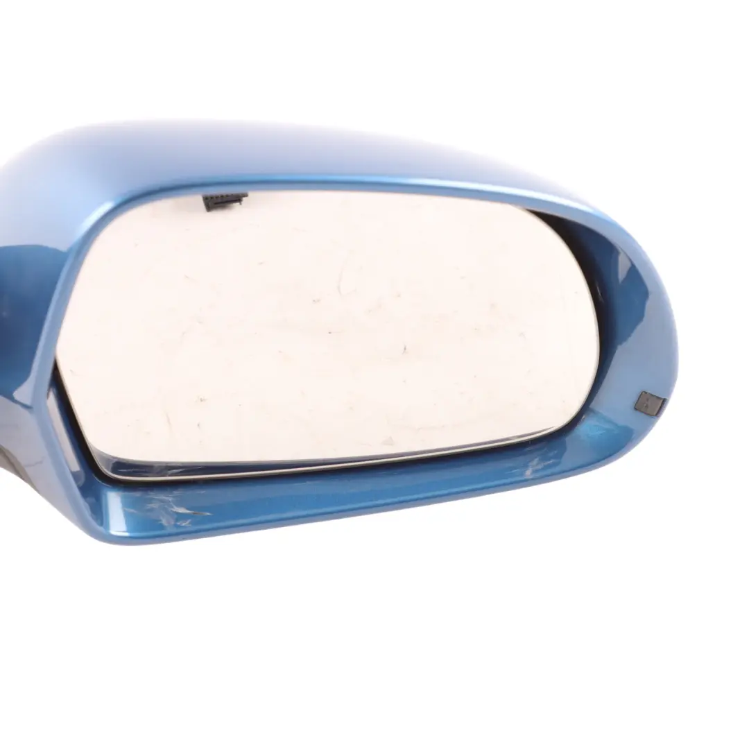 Wing Mirror Glass Door Right O/S Aruba Blue Pearl - X5V to Audi A3 8P with Part number 8P2858532EB Audi A3 8P Wing Mirror Glass Door Right O/S Aruba Blue Pearl - X5V - SKU RHD-8P2858532EB-ARB - Part number 8P2858532EB