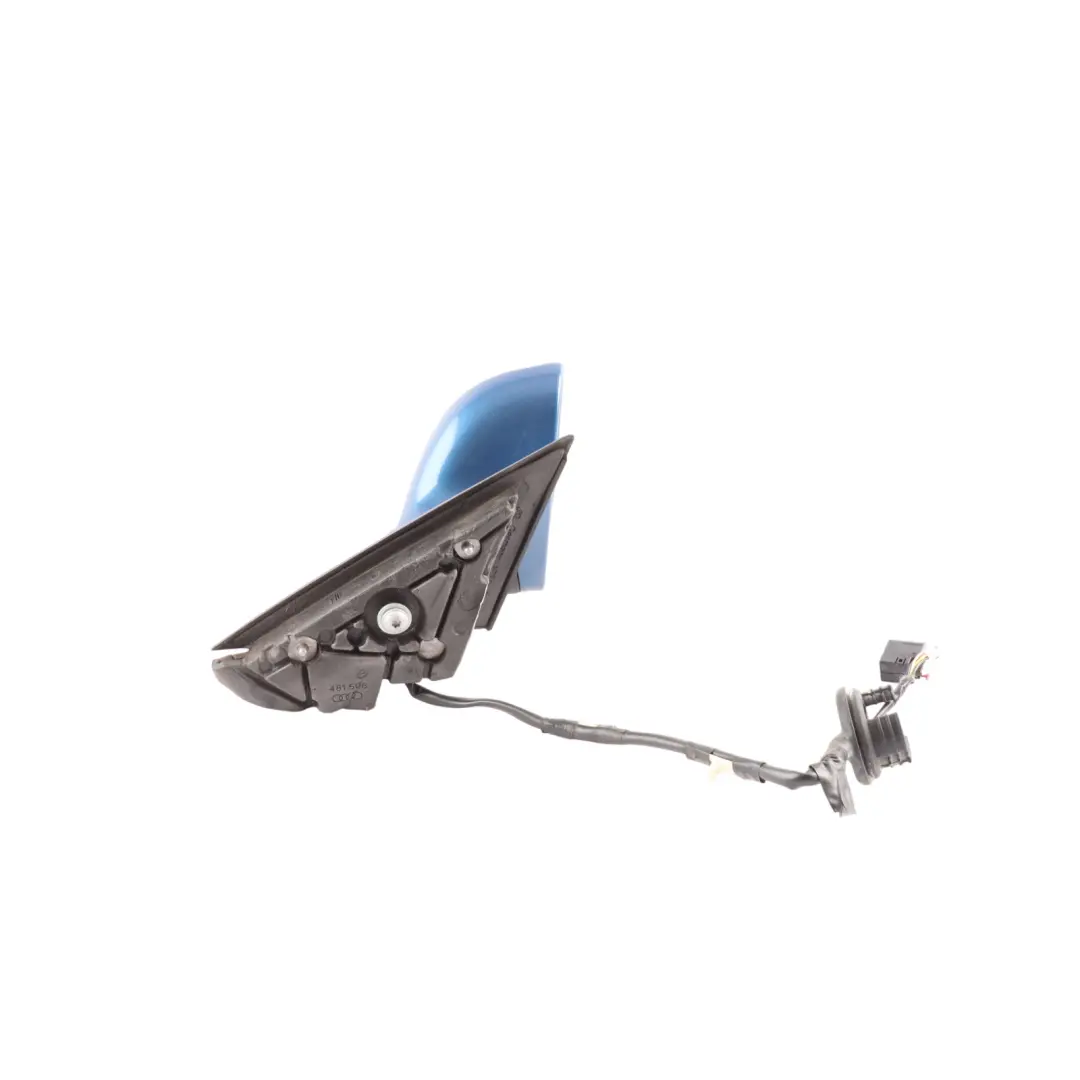 Audi A3 8P Wing Mirror Glass Door Right O/S Aruba Blue Pearl - X5V - SKU RHD-8P2858532EB-ARB - Part number 8P2858532EB