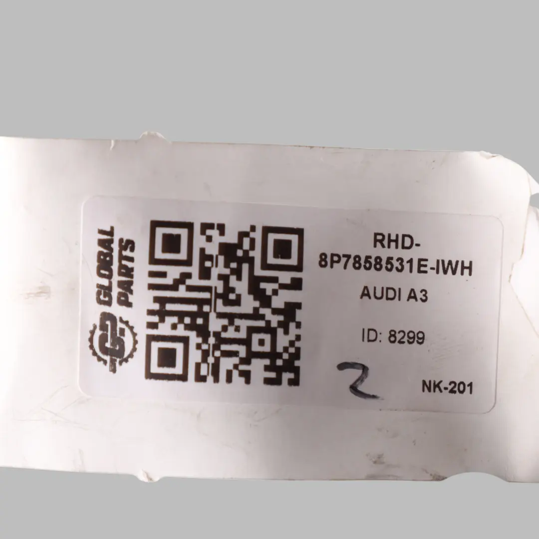 Wing Mirror Door Electric Left N/S Ibis White - Y9C to Audi A3 8P with Part number 8P7858531E Audi A3 8P Wing Mirror Door Electric Left N/S Ibis White - Y9C - SKU RHD-8P7858531E-IWH - Part number 8P7858531E
