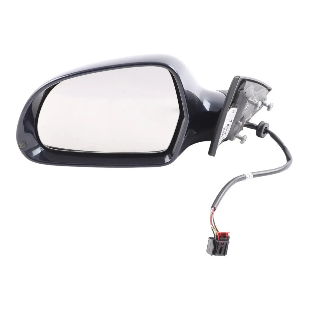 Front Door Wing Mirror Left N/S Ocean Blue Pearl Effect - Z5A to Audi A5 8T with Part number 8T2857409D Audi A5 8T Front Door Wing Mirror Left N/S Ocean Blue Pearl Effect - Z5A - SKU RHD-8T2857409D-OBL - Part number 8T2857409D