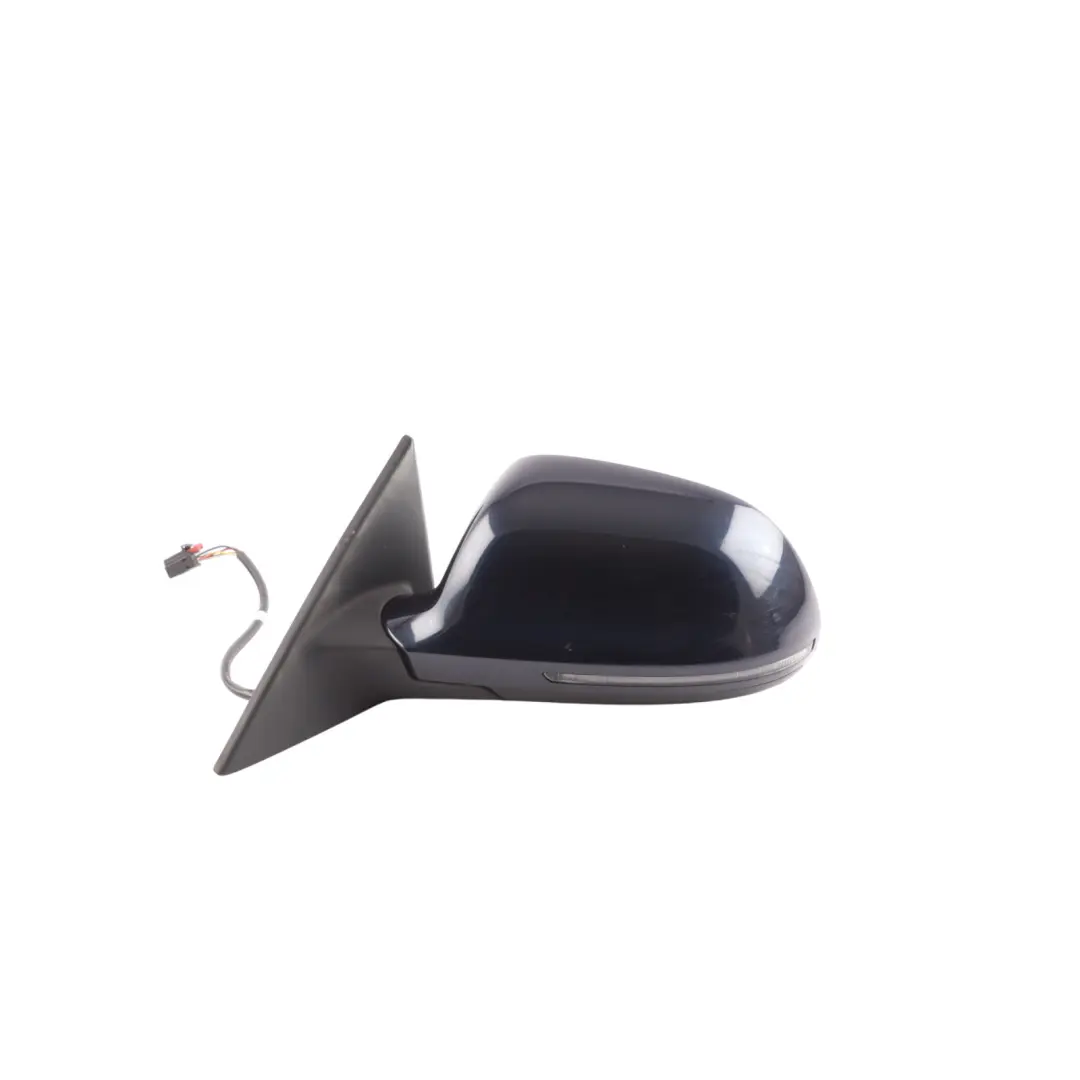 Front Door Wing Mirror Left N/S Ocean Blue Pearl Effect - Z5A to Audi A5 8T with Part number 8T2857409D Audi A5 8T Front Door Wing Mirror Left N/S Ocean Blue Pearl Effect - Z5A - SKU RHD-8T2857409D-OBL - Part number 8T2857409D