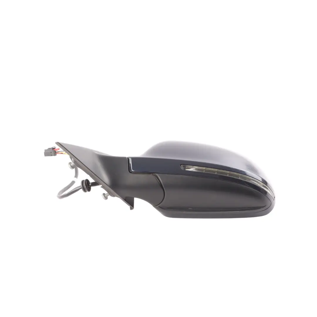 Front Door Wing Mirror Left N/S Ocean Blue Pearl Effect - Z5A to Audi A5 8T with Part number 8T2857409D Audi A5 8T Front Door Wing Mirror Left N/S Ocean Blue Pearl Effect - Z5A - SKU RHD-8T2857409D-OBL - Part number 8T2857409D