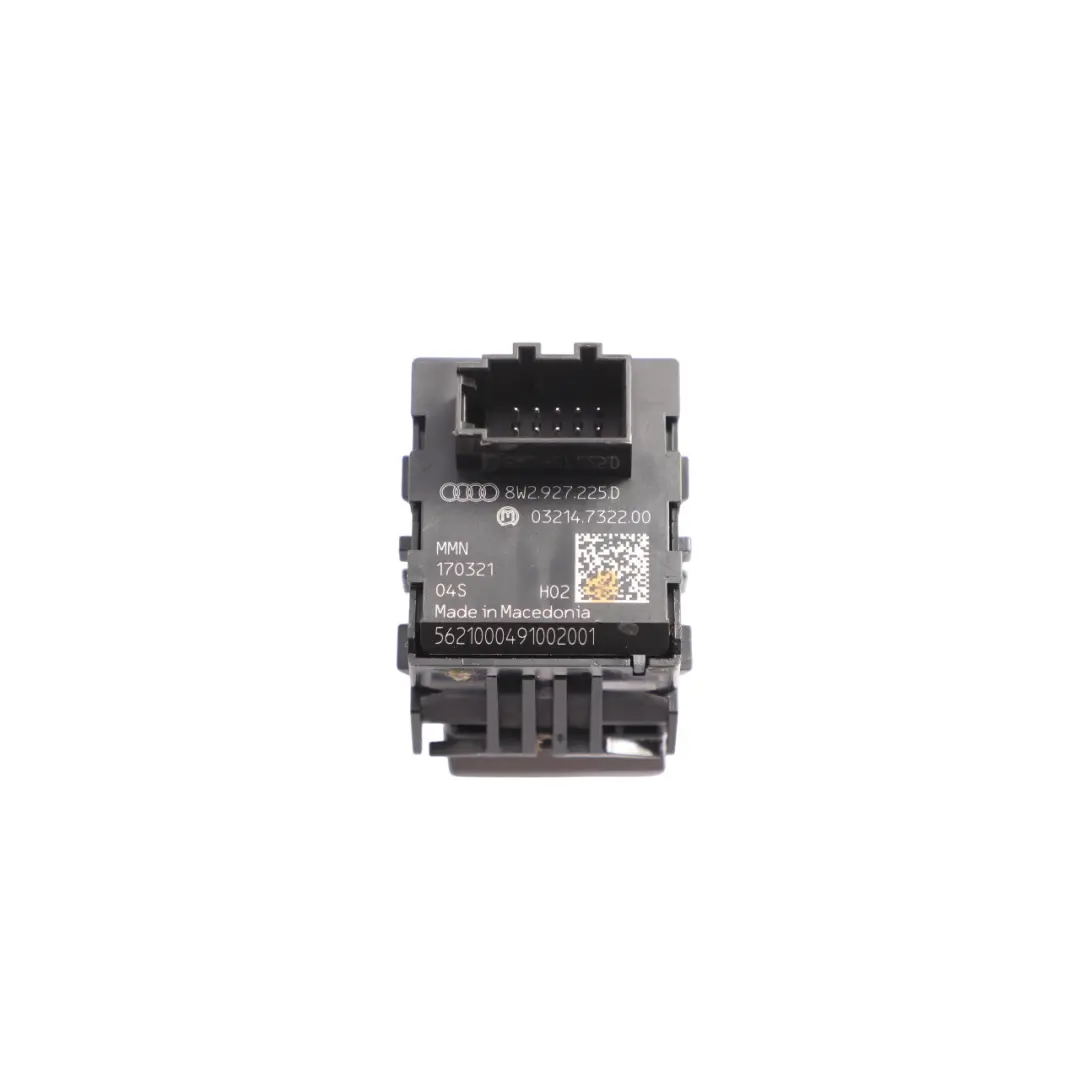 Audi A4 B9 A5 F5 Handbrake Switch Button Centre Console Black - SKU RHD-8W2927225D - Part number 8W2927225D
