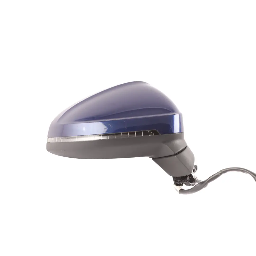 Audi A5 F5 Electric Mirror Wing Door Right O/S Navarra Blue - X5H - SKU RHD-8W6857410BS-NAB - Part number 8W6857410BS
