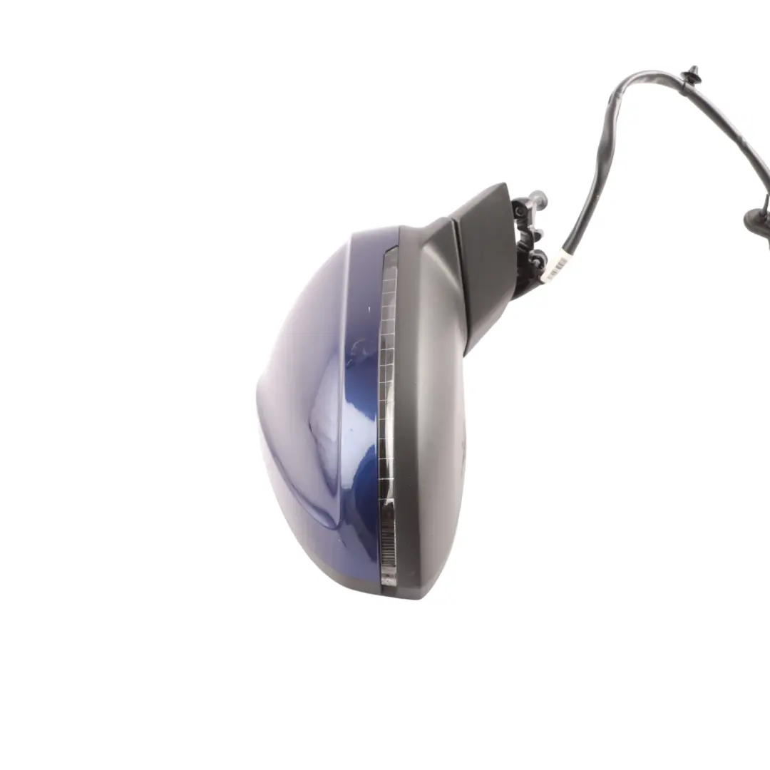 Audi A5 F5 Electric Mirror Wing Door Right O/S Navarra Blue - X5H - SKU RHD-8W6857410BS-NAB - Part number 8W6857410BS