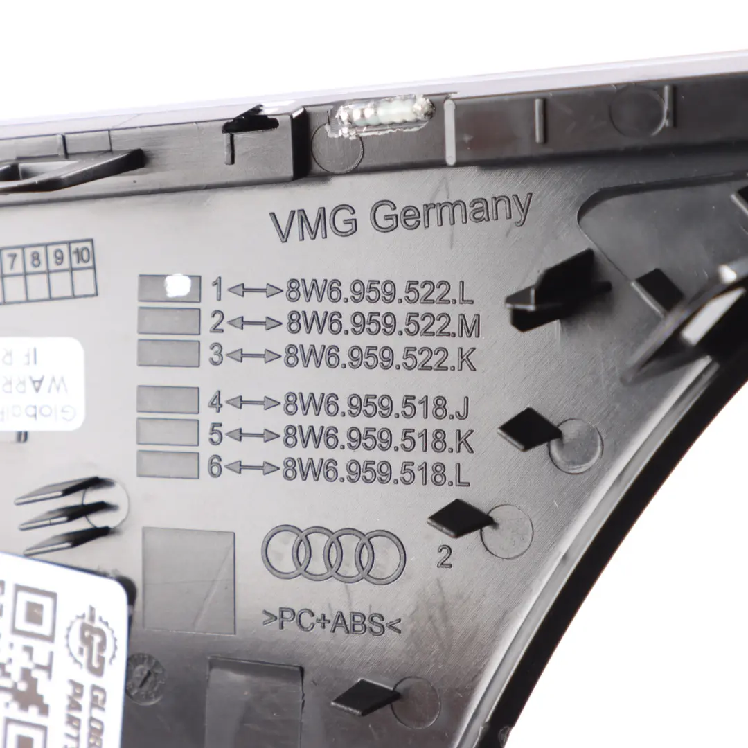 Audi A5 F5 Door Panel Interior Handle Trim Pull Grab Front Right O/S - SKU RHD-8W6959522L - Part number 8W6959522L