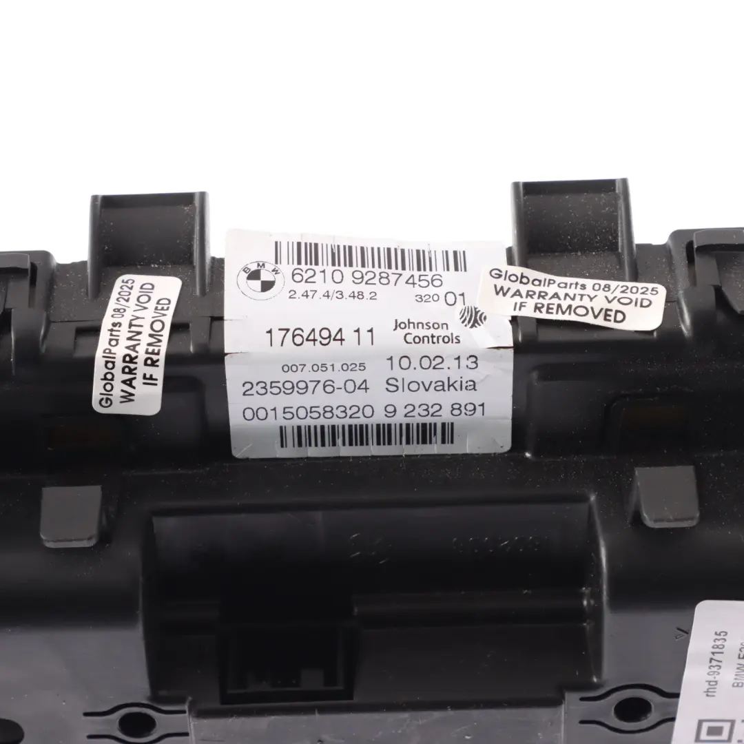 Instrument Cluster Speedo Clocks MPH Manual to BMW F20 F21 F22 F23 with Part number 9287456 BMW F20 F21 F22 F23 Instrument Cluster Speedo Clocks MPH Manual - SKU RHD-9287456 - Part number 9287456