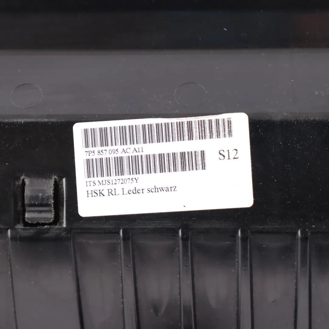 Porsche Cayenne 92A Dashboard Glove Box Compartment Black Leather 7P5857095AC - SKU RHD-95855209503 - Part number 95855209503