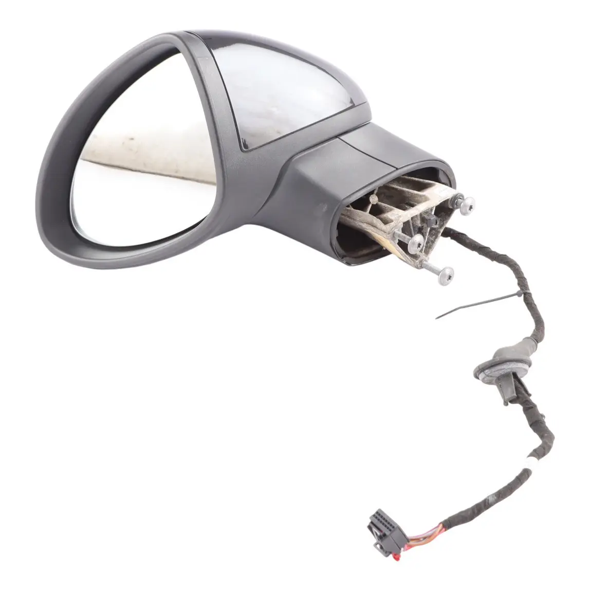 Porsche Cayenne 92A Door Wing Side Mirror Left N/S Jet Black Metallic - C9X