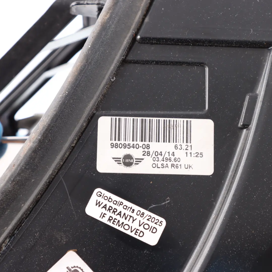 Tail Light Right O/S to Mini Paceman R61 Rear with Part number 9809540 Mini Paceman R61 Rear Tail Light Right O/S - SKU RHD-9809540-3 - Part number 9809540