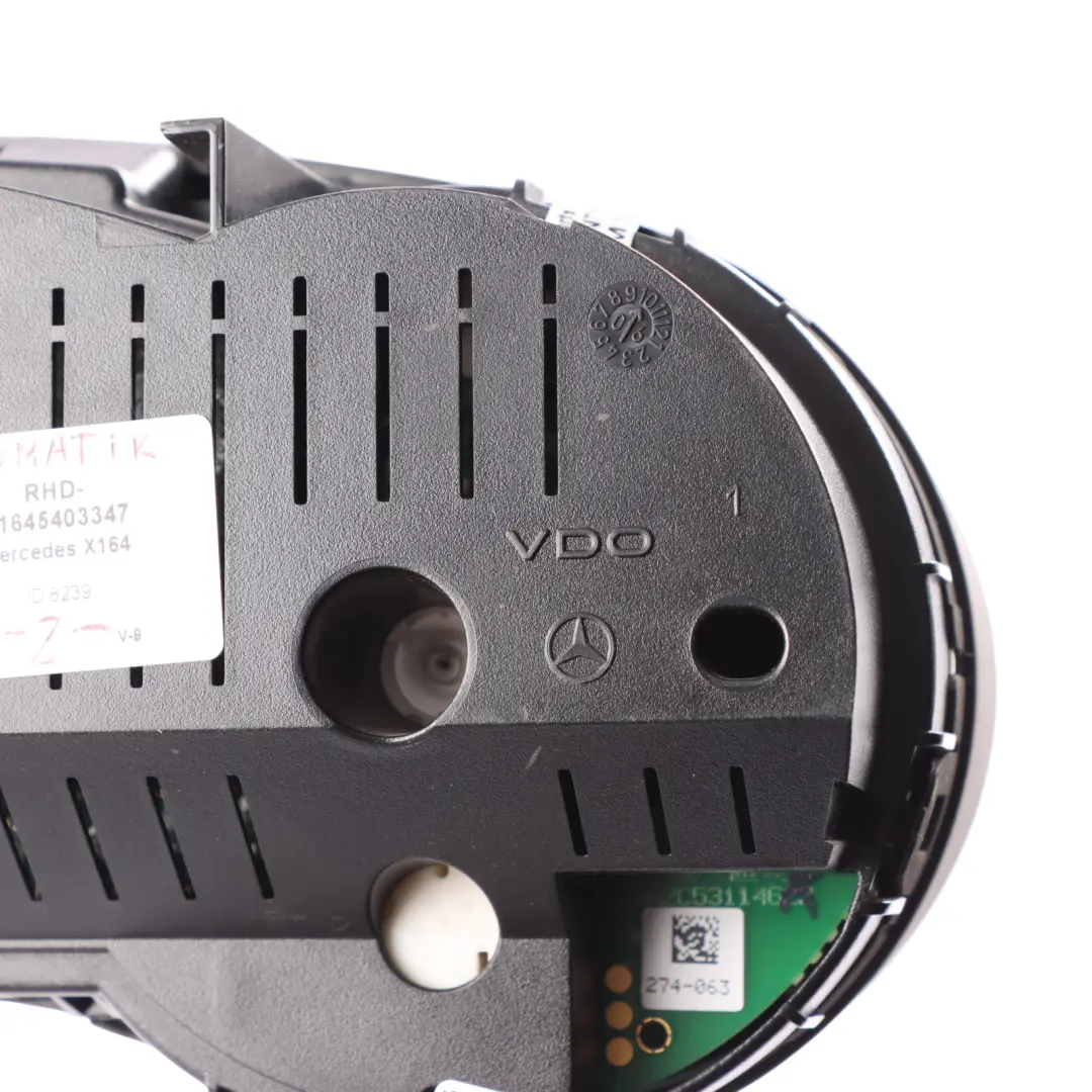 Instrument Cluster Speedo Clocks Diesel Automatic to Mercedes X164 with Part number A1645403347 Mercedes X164 Instrument Cluster Speedo Clocks Diesel Automatic - SKU RHD-A1645403347 - Part number A1645403347