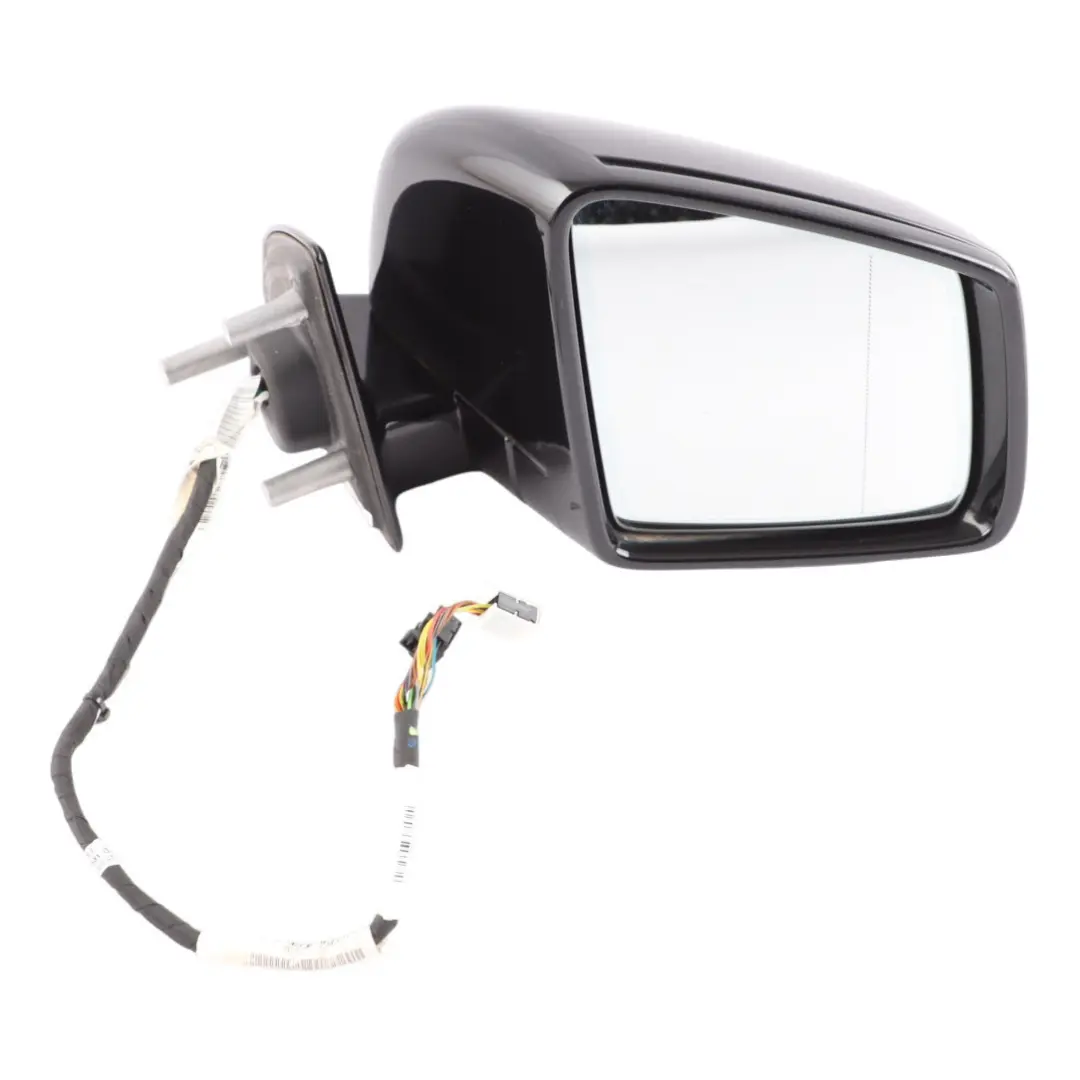 Mercedes W164 Wing Mirror Electric Outside Door Right O/S Obsidian Black - 197 - SKU RHD-A1648104693-OB - Part number A1648104693