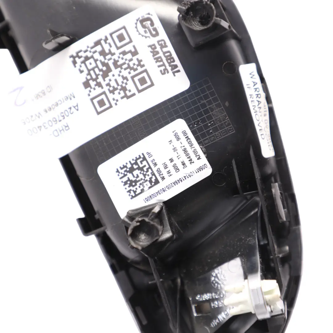 Interior Handle Door Card Front Right O/S to Mercedes C205 with Part number A2057603400 Mercedes C205 Interior Handle Door Card Front Right O/S - SKU RHD-A2057603400 - Part number A2057603400