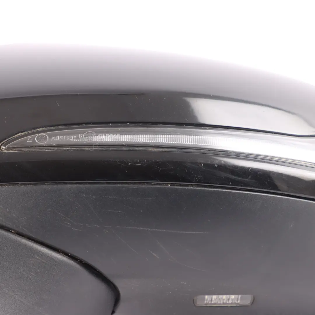 Mercedes C205 Coupe Wing Mirror Left N/S Obsidian Black Metallic - 197 - SKU RHD-A2058104105-OB - Part number A2058104105