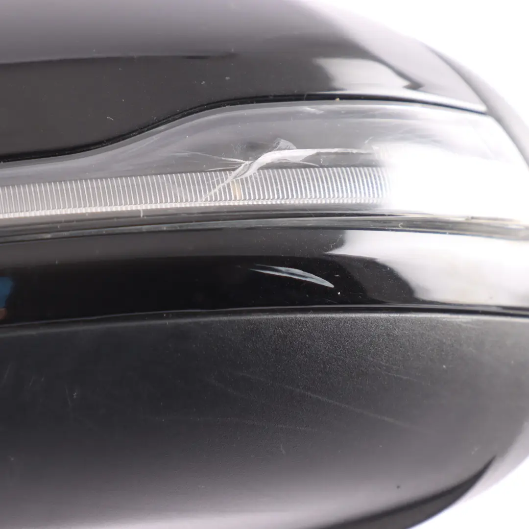 Mercedes C205 Coupe Wing Mirror Left N/S Obsidian Black Metallic - 197 - SKU RHD-A2058104105-OB - Part number A2058104105