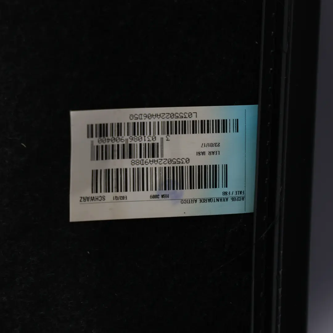 Mercedes A205 Front Seat Back Rest Left N/S Leather Black Heated - SKU RHD-A2059105105 - Part number A2059105105