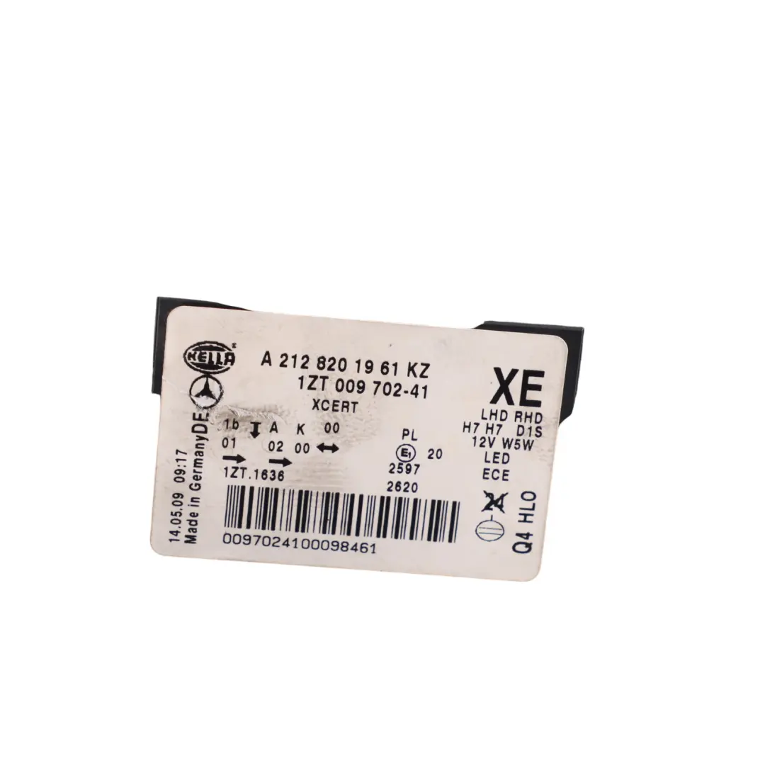Headlight Headlamp Lamp Front Left N/S A1688202061 to Mercedes W212 with Part number A2128204061 Mercedes W212 Headlight Headlamp Lamp Front Left N/S A1688202061 - SKU RHD-A2128204061 - Part number A2128204061