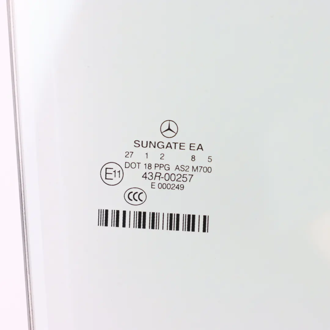 Mercedes W221 Rear Side Window Glass Right O/S AS2 - SKU RHD-A2217302618 - Part number A2217302618