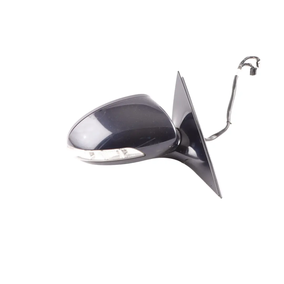 Mercedes W221 Door Wing Side View Mirror Right O/S Tanzanite Blue Metallic - 359 - SKU RHD-A2218100676-TB - Part number A2218100676
