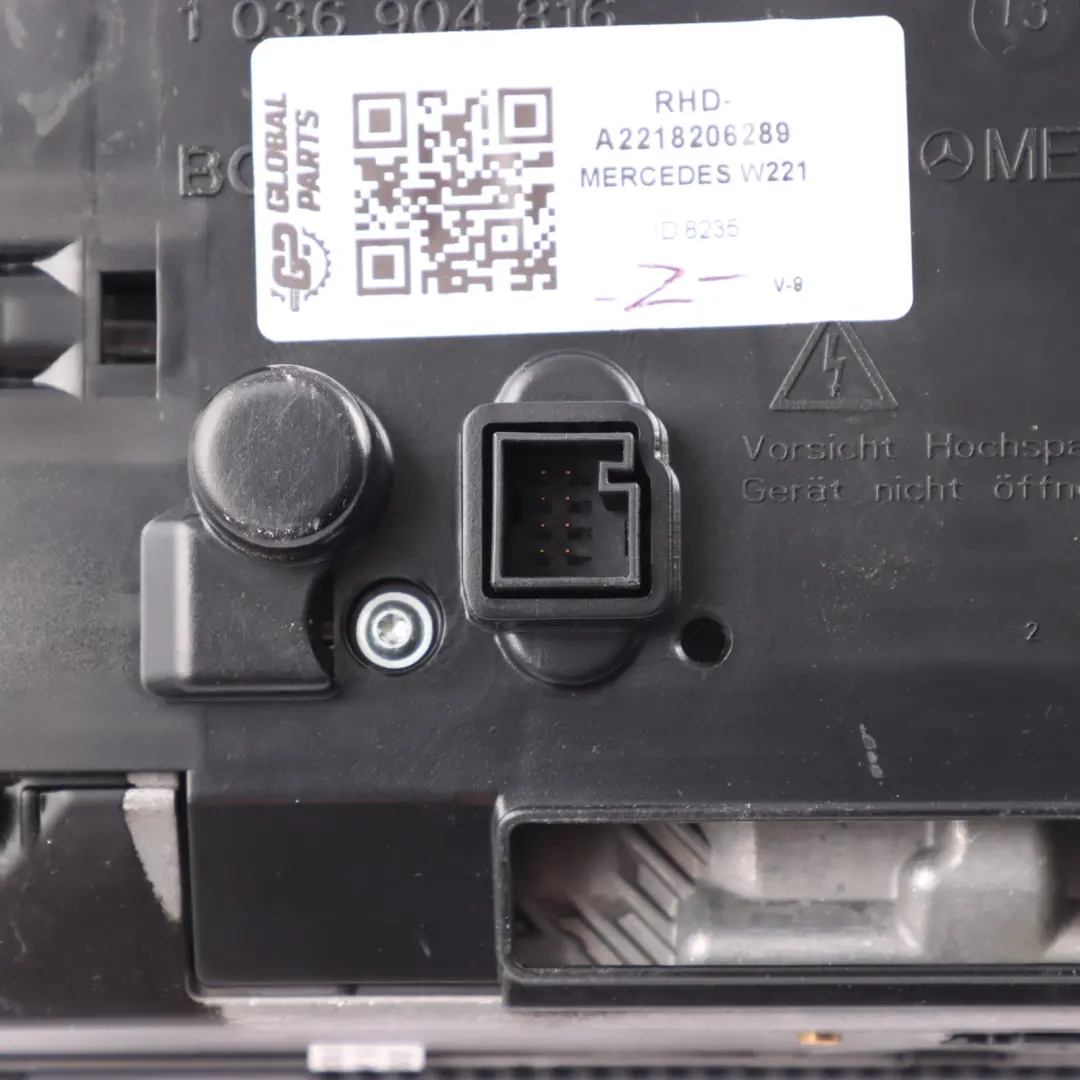 Mercedes W221 Petrol Display Instrument Cluster Speedo Automatic - SKU RHD-A2218206289 - Part number A2218206289