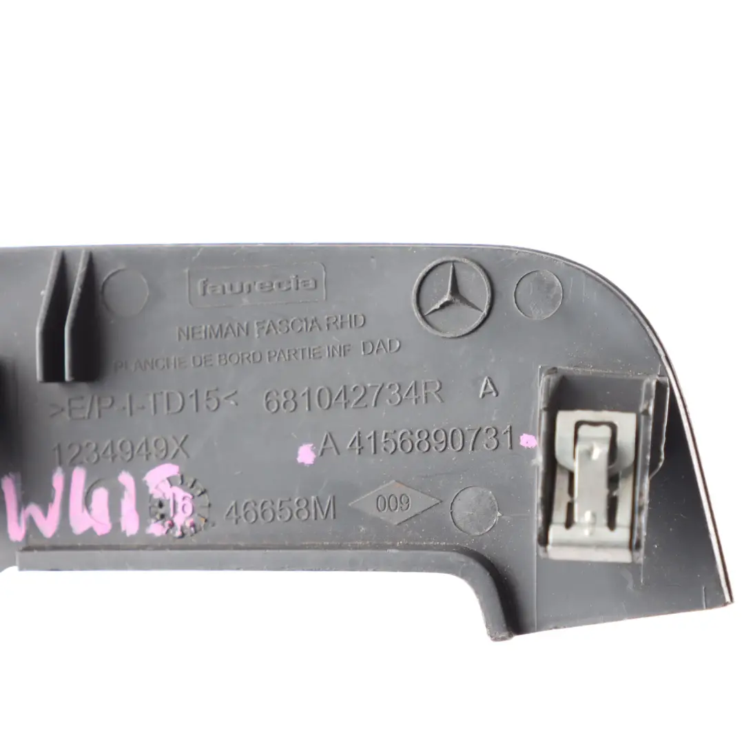 Kango Dashboard Trim Cover 681042734R to Mercedes Citan W415 Renault with Part number A4156890731 Mercedes Citan W415 Renault Kango Dashboard Trim Cover 681042734R - SKU RHD-A4156890731 - Part number A4156890731