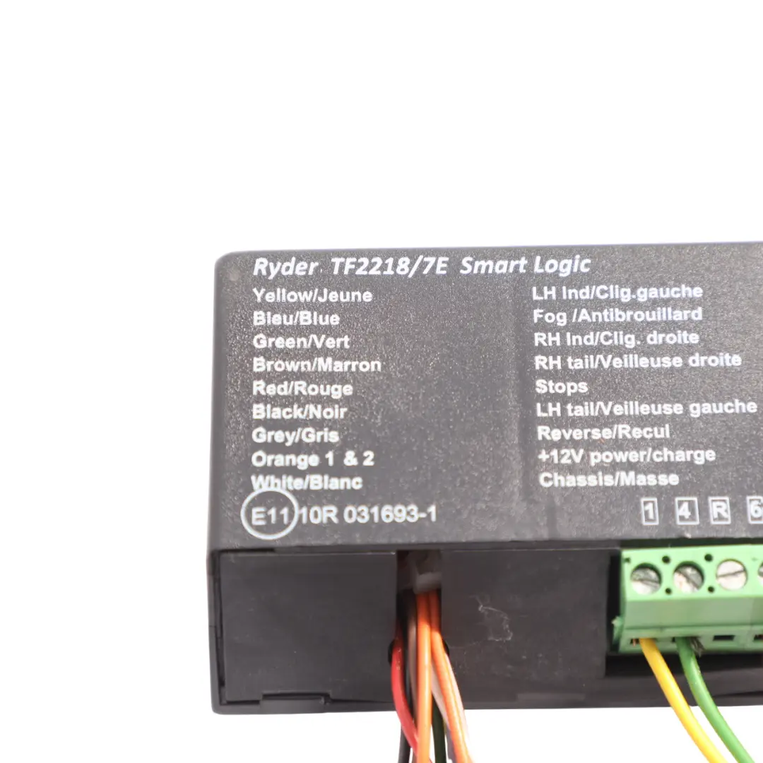 Ryder Smart Logic Towing Hitch Trailer Hook Relay Control Unit Module TF2218/7E to with Part number TF2218-1 Ryder Smart Logic Towing Hitch Trailer Hook Relay Control Unit Module TF2218/7E - SKU TF2218-1 - Part number TF2218-1
